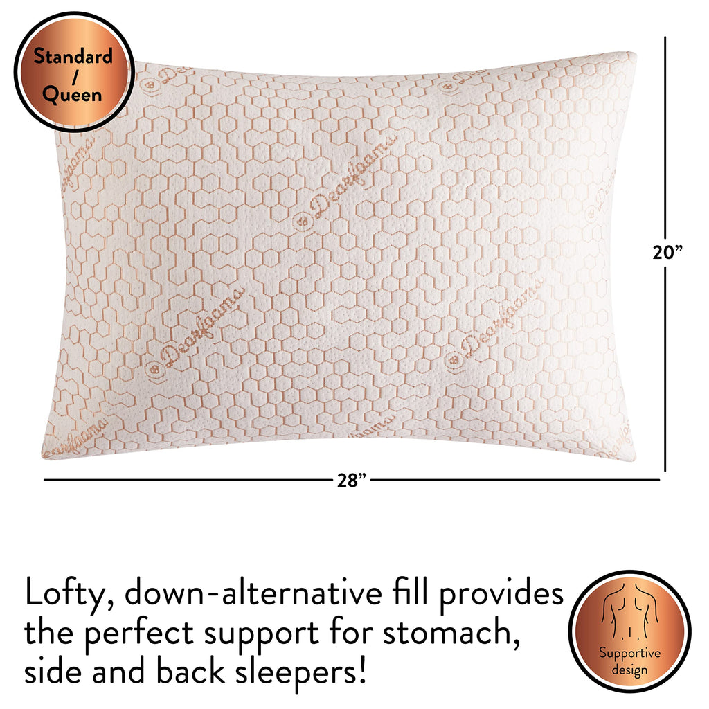 Down Alternative Pillows Set of 2 Standard Queen Size J27195