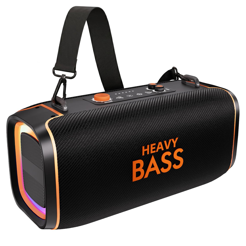 Portable Bluetooth Speaker, 120W Peak, 28-Hour Playtime M6866