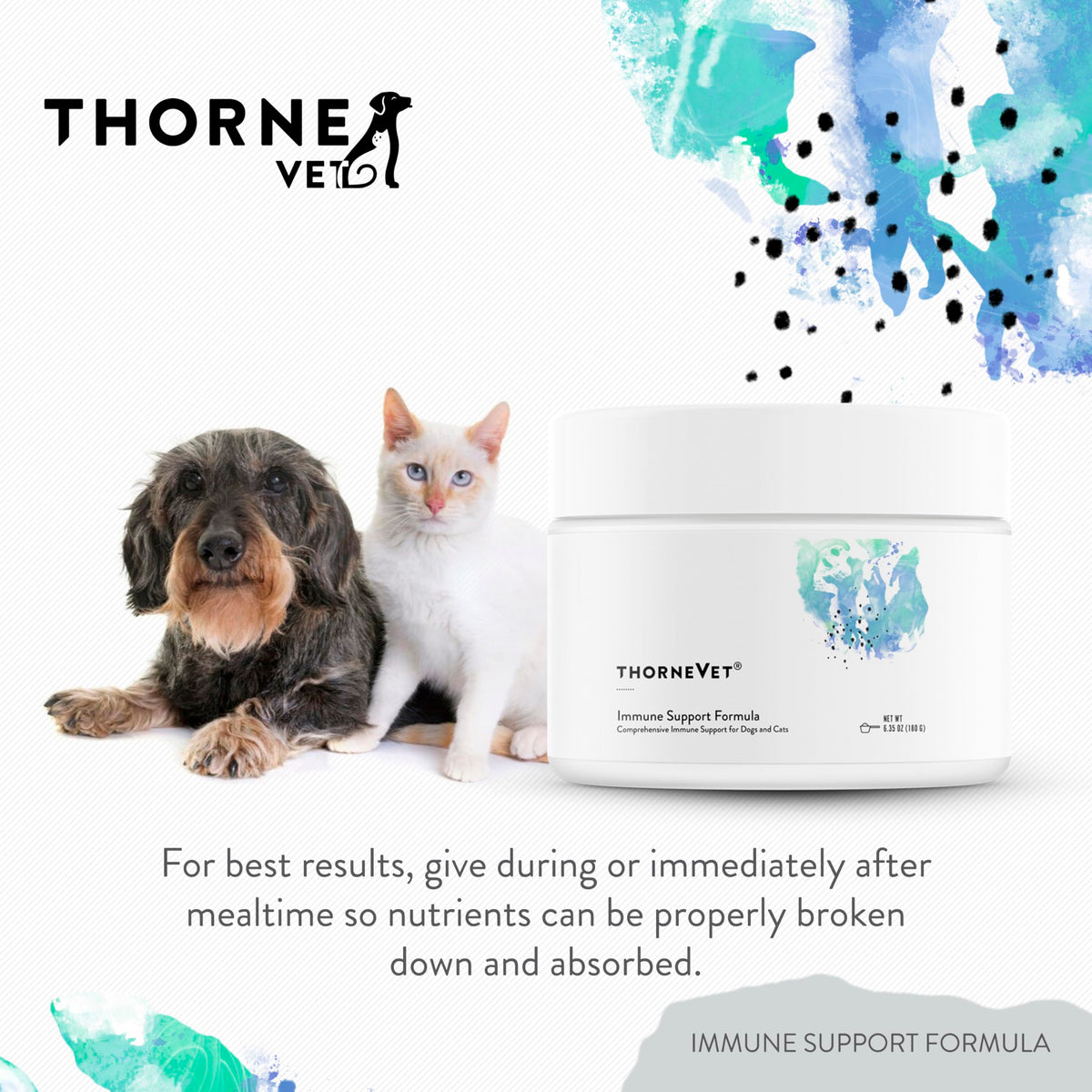 Immune Support Powder for Dogs & Cats, 90 Scoops F54082