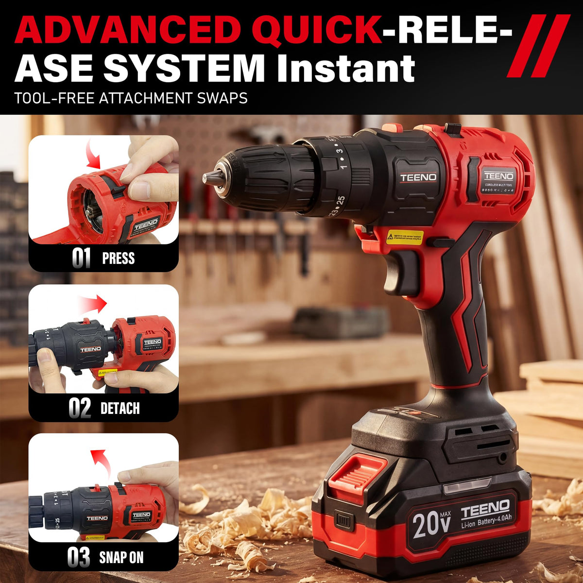 Cordless Brushless 9-in-1 Power Tool Combo Kit F9225