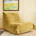 Yellow Bean Bag Chair with Memory Foam S6214
