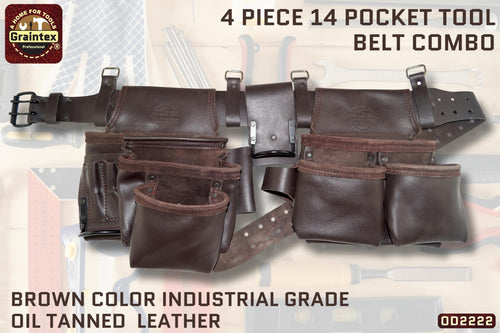 13 Pocket Leather Tool Belt L5366