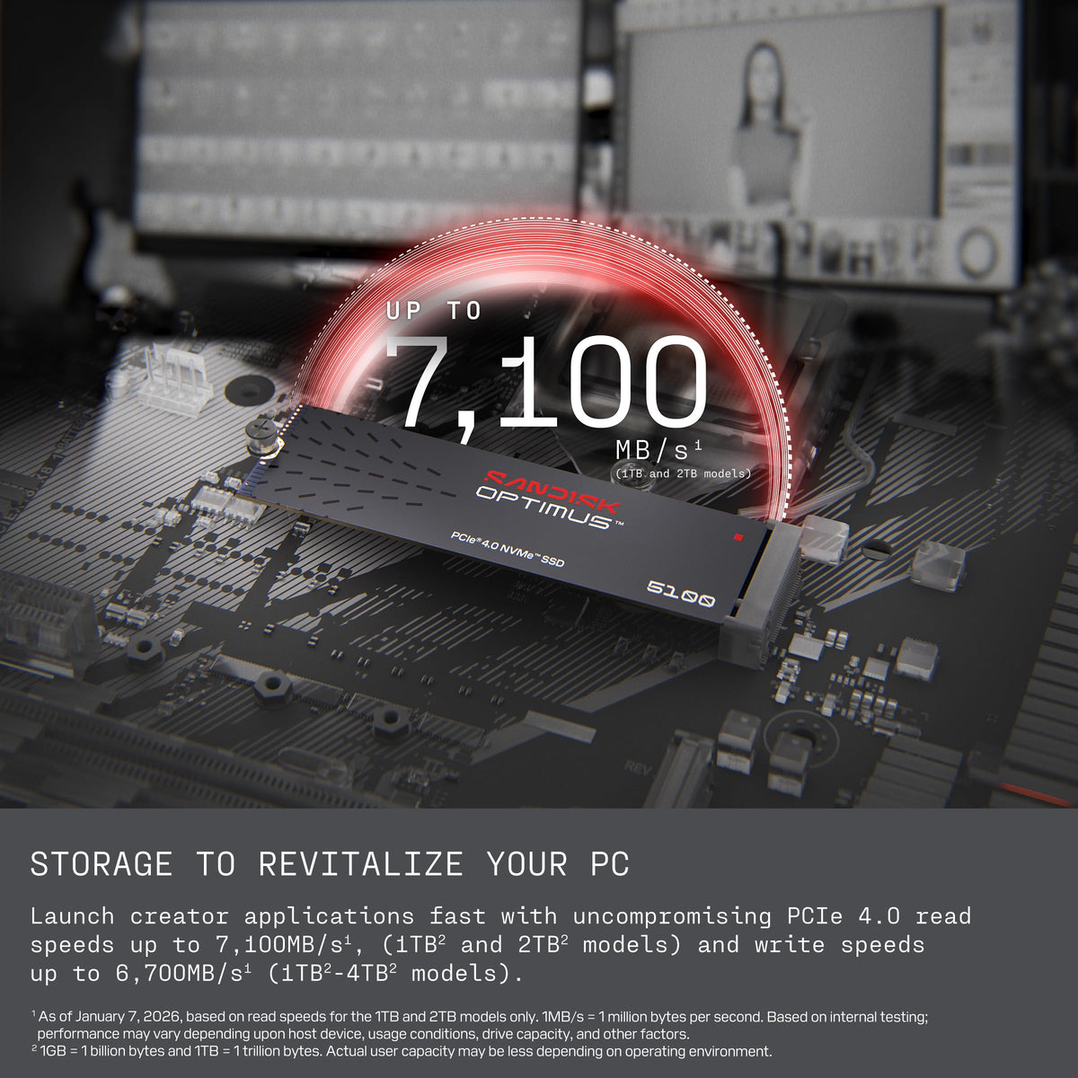 2TB NVMe SSD, PCIe 4.0, M.2 2280 J13829