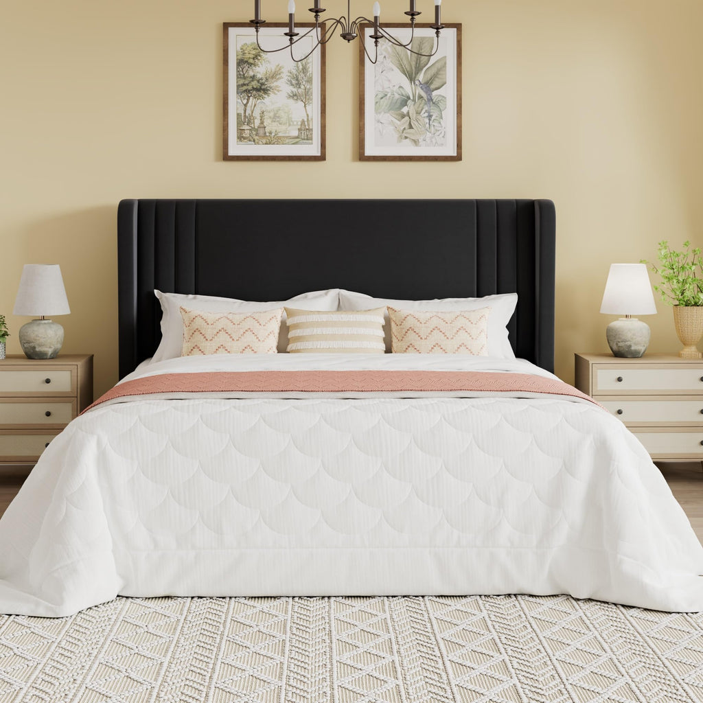Queen Velvet Upholstered Bed Frame B3371