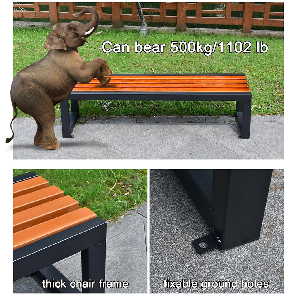 47.2in Cast Iron Outdoor Bench F623652