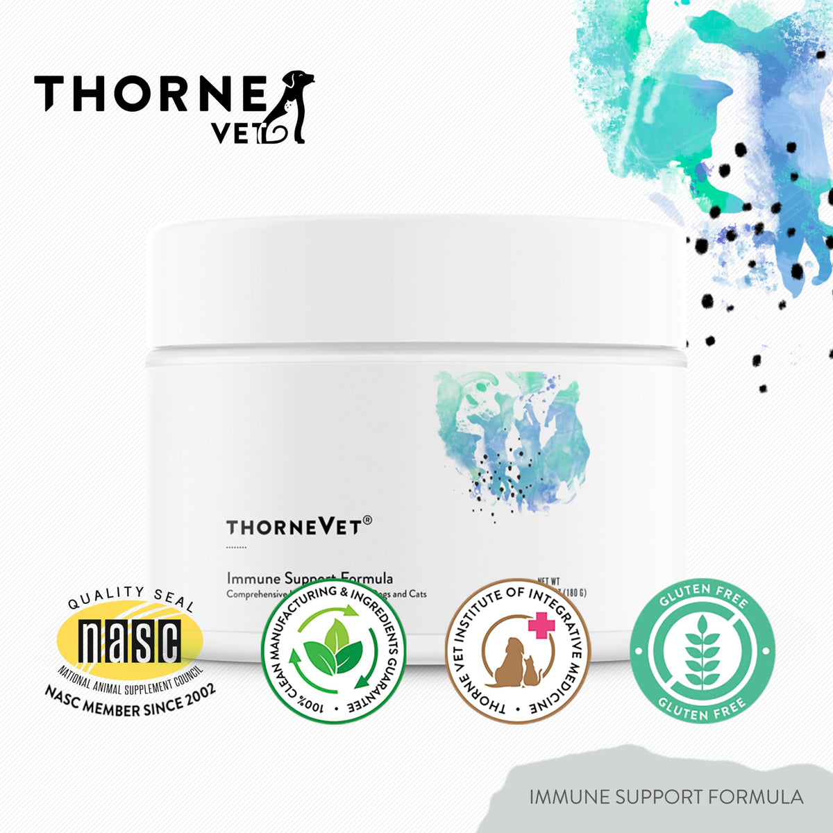 Immune Support Powder for Dogs & Cats, 90 Scoops F54082