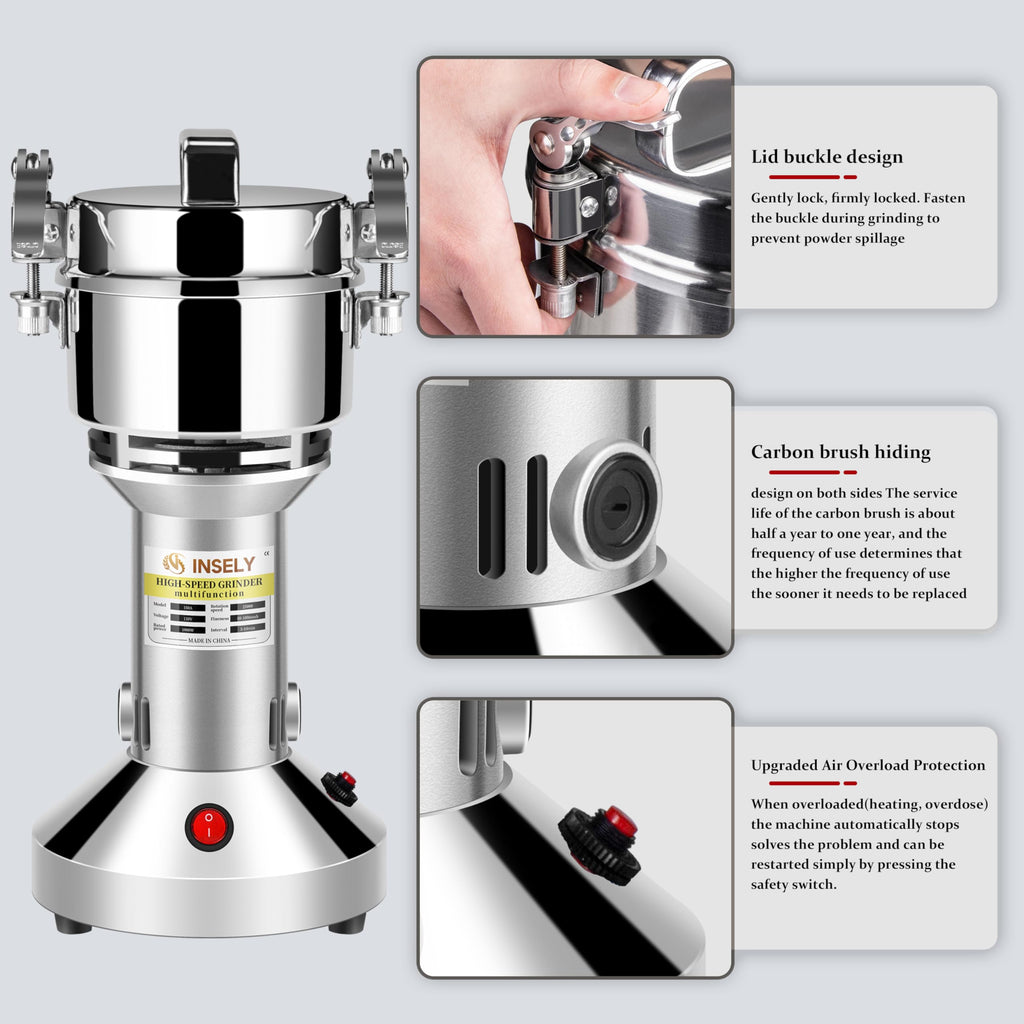 150g Electric Stainless Steel Grain Mill S359039