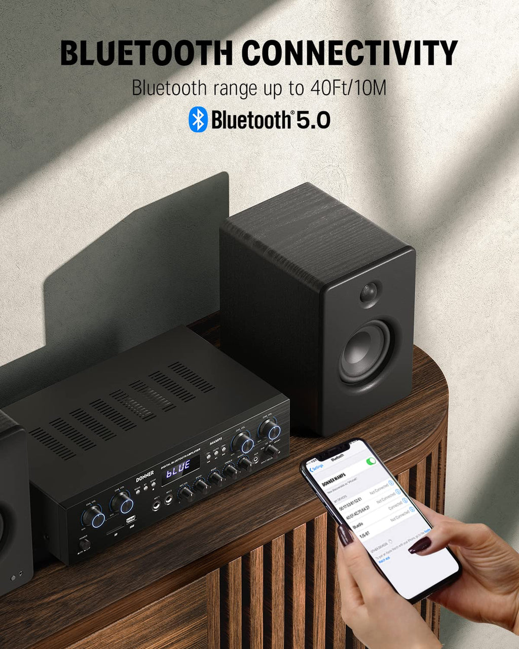 4 Channel 440W Peak Power Bluetooth Stereo Audio Amplifier Receiver A674613