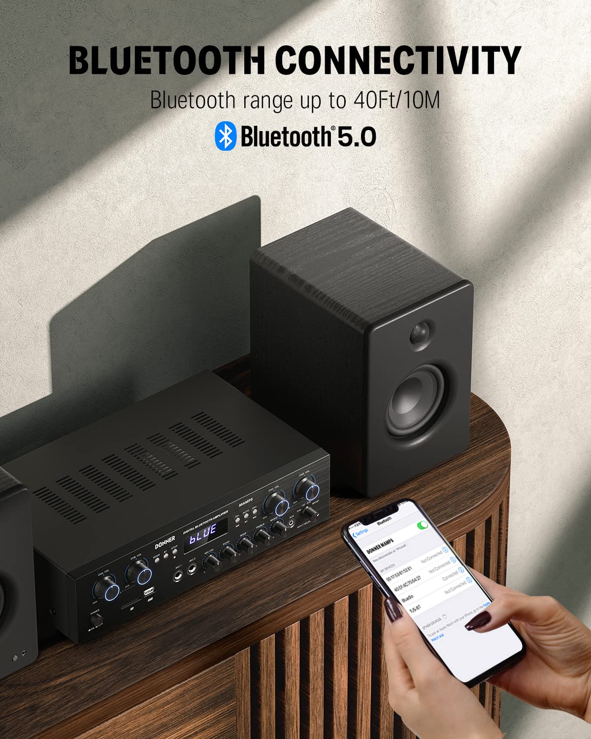4 Channel 440W Peak Power Bluetooth Stereo Audio Amplifier Receiver A674613