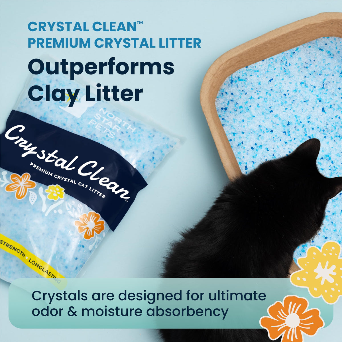 Fresh Scent Crystal Cat Litter with Odor Control, 2X4.3 Lb Bags P6969