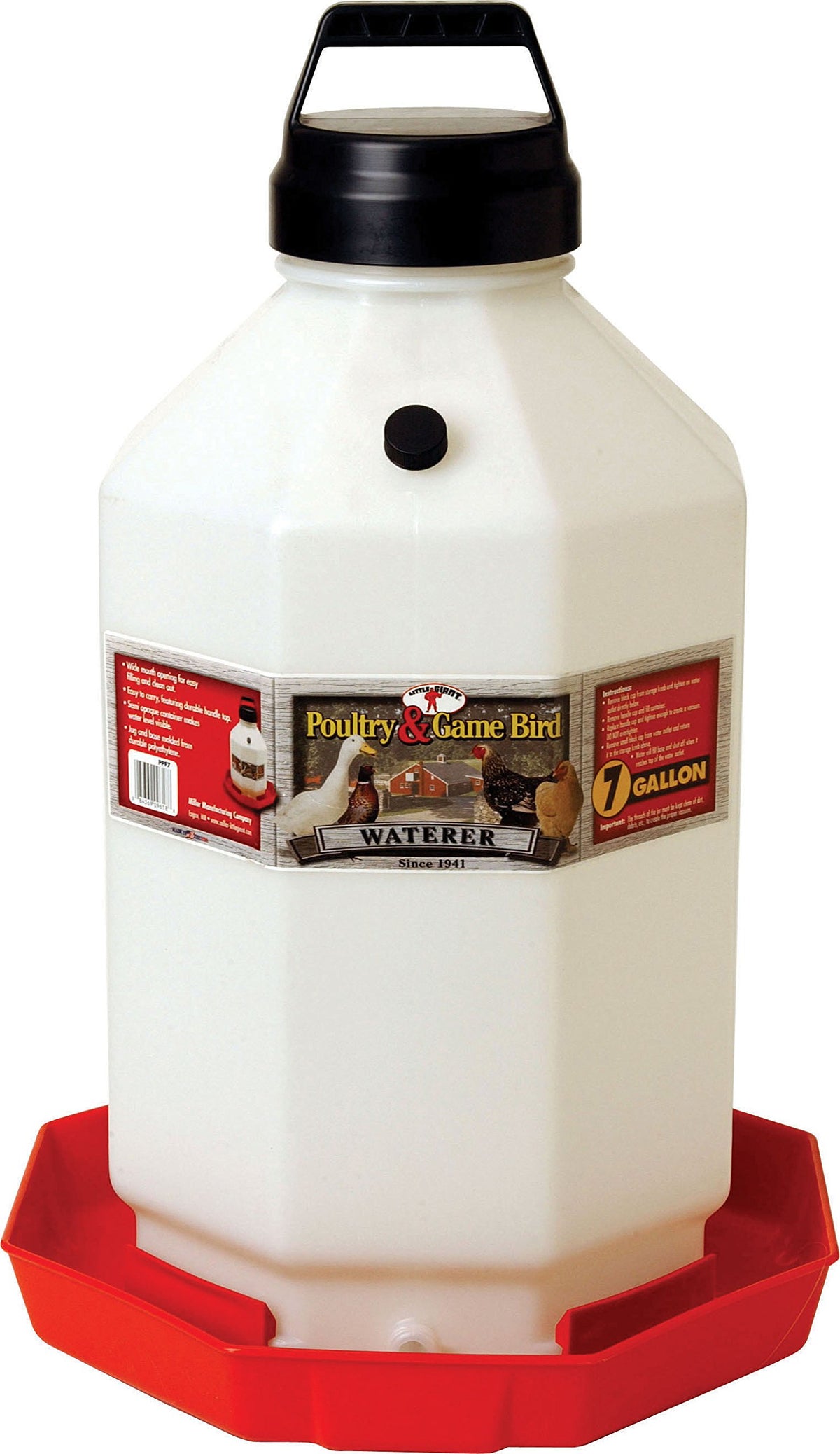 7 Gallon Hanging Automatic Poultry Waterer Dispenser V6328