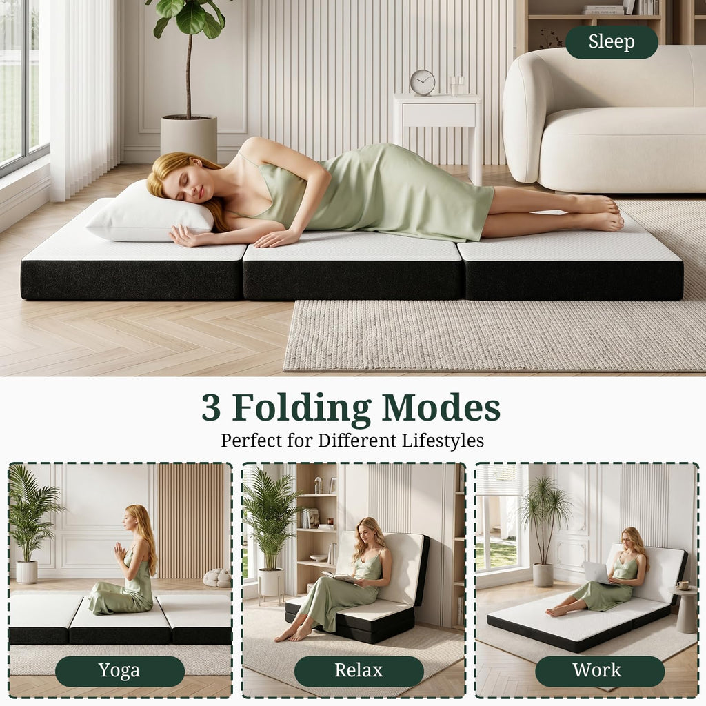 3 Inch Twin Tri-Fold Memory Foam Mattress G72683