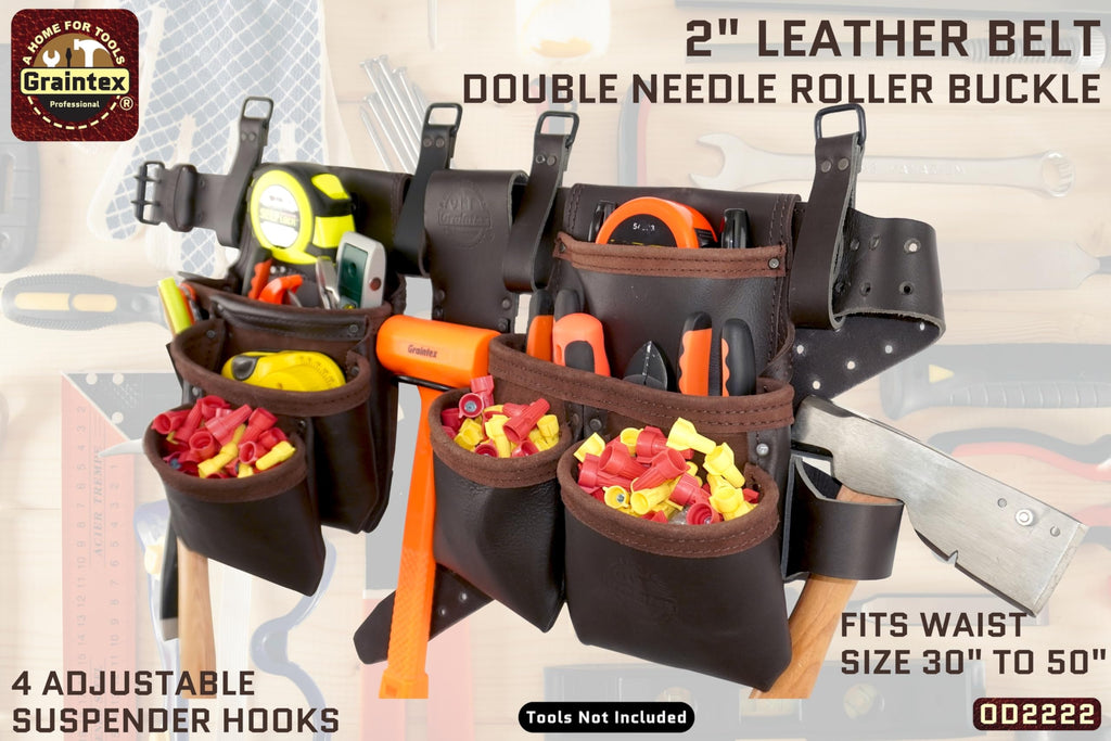 13 Pocket Leather Tool Belt L5366
