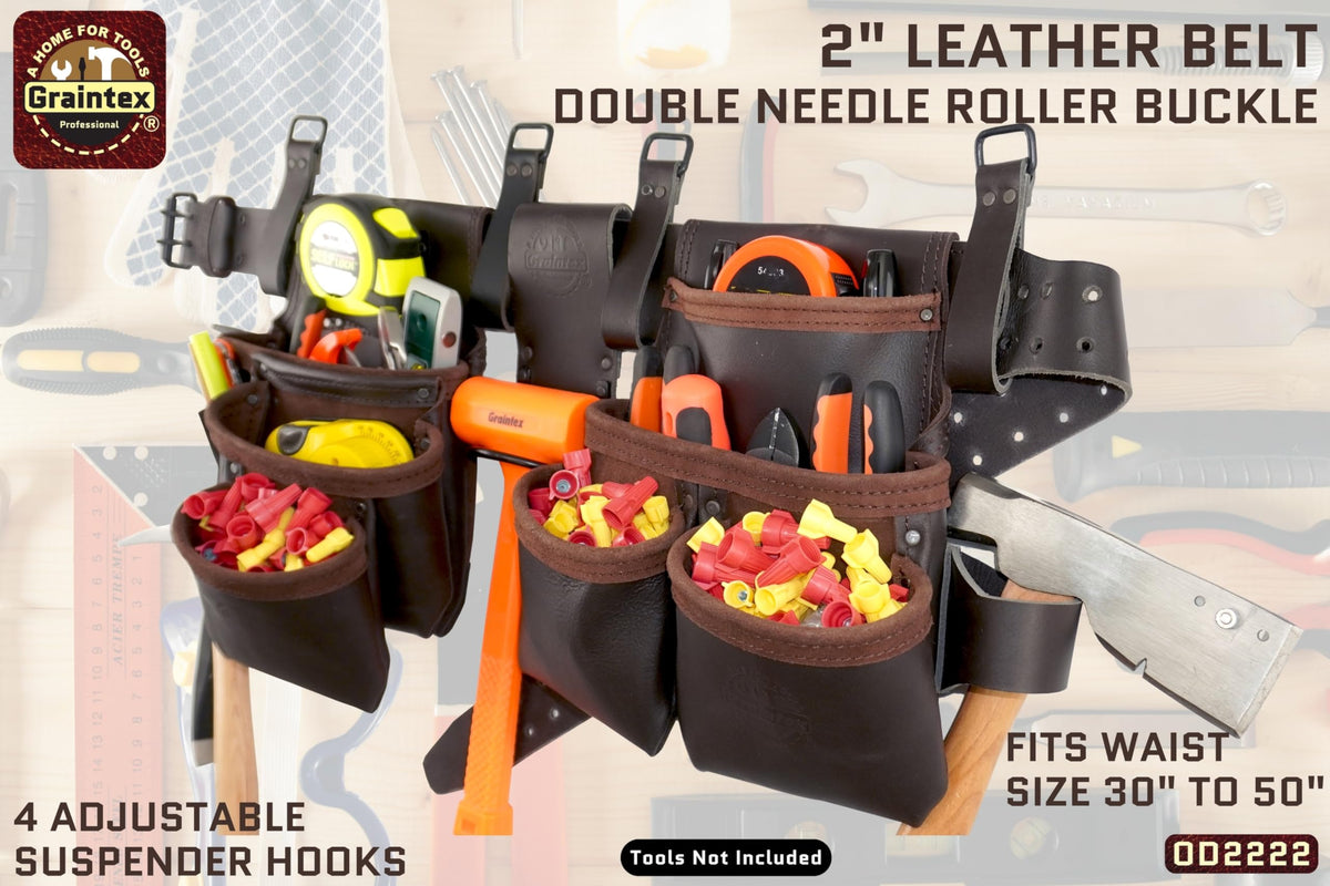 13 Pocket Leather Tool Belt L5366
