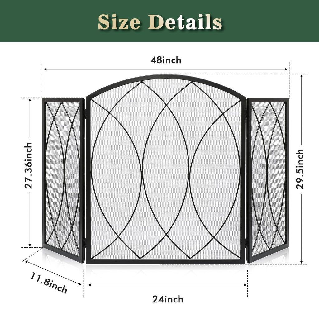 Wrought Iron Fireplace Screen Z464