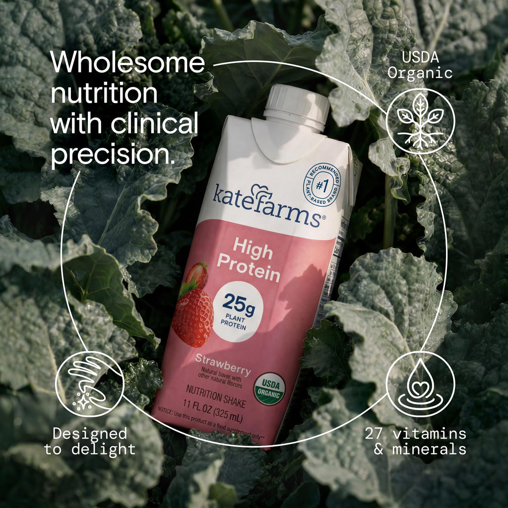 Organic High Protein Strawberry Shake, 25g Protein, 12 Pack W259744