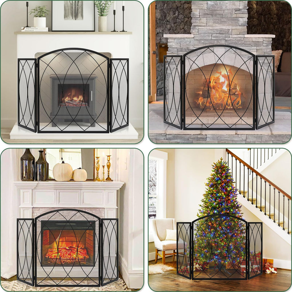 Wrought Iron Fireplace Screen Z464