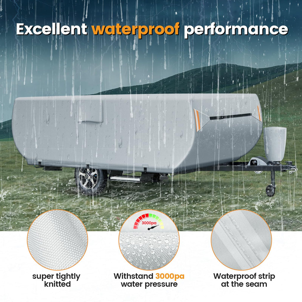 7 Layers Ripstop Waterproof Pop Up Camper Cover Fits 14' - 16' Trailers E4765