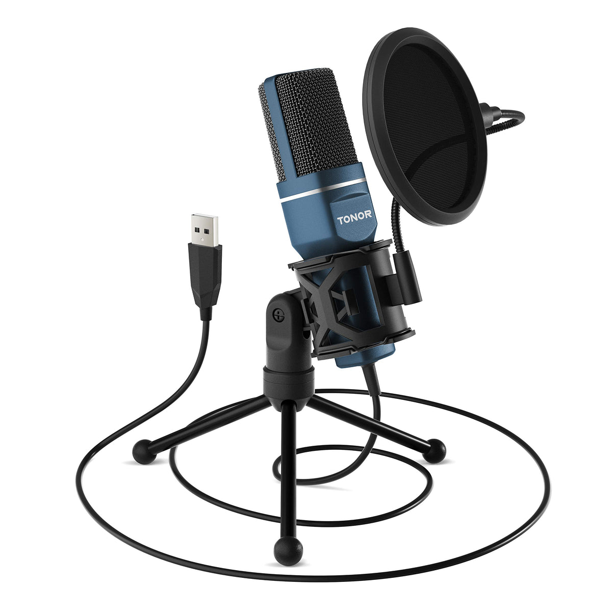 USB Microphone and Microphone Arm Stand C856