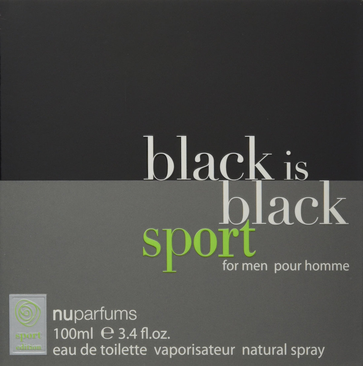 Black Eau de Toilette Spray for Men, 3.4 Ounce K302909