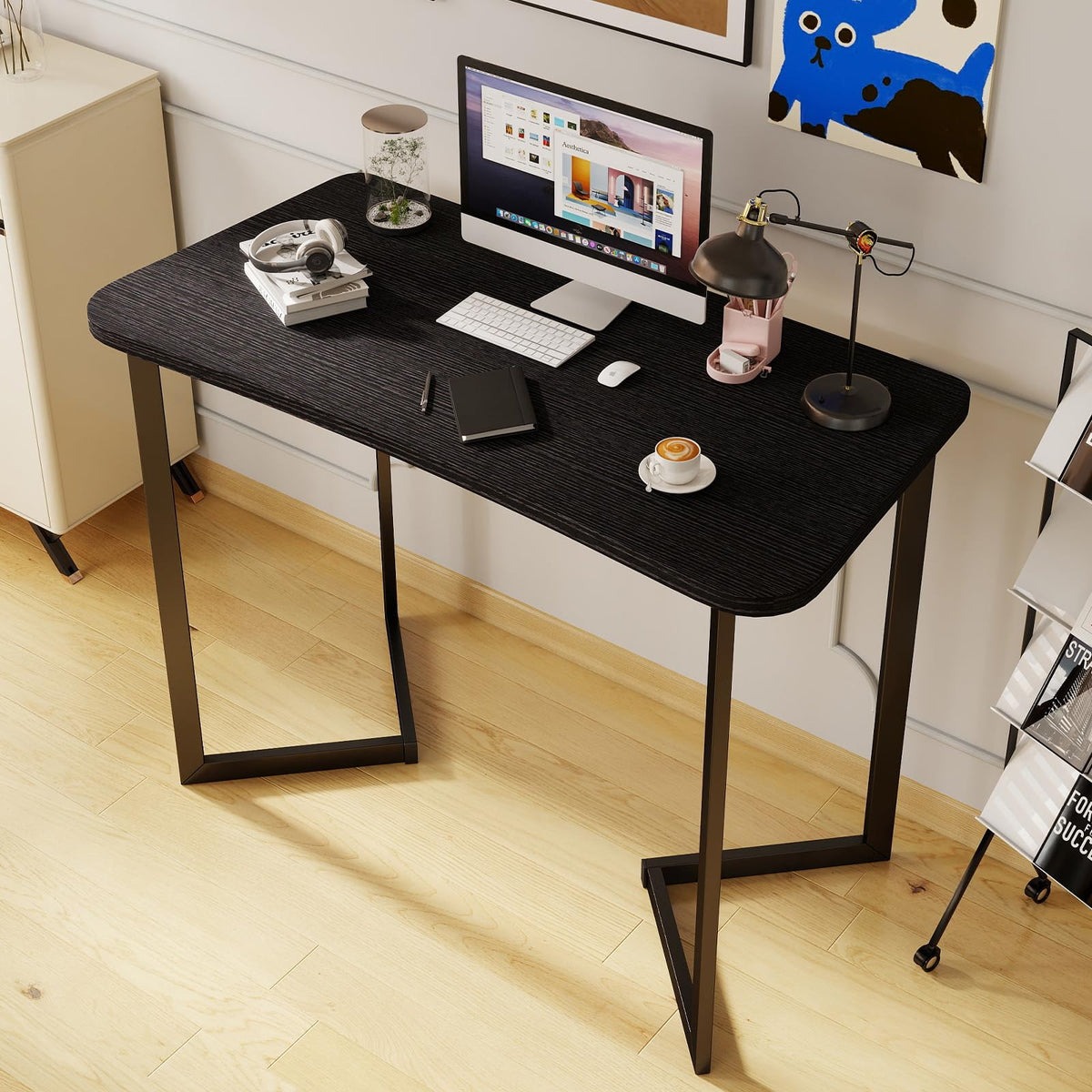 40 Inch Black Computer Desk D16724