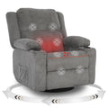 Grey Swivel Rocker Recliner P72477