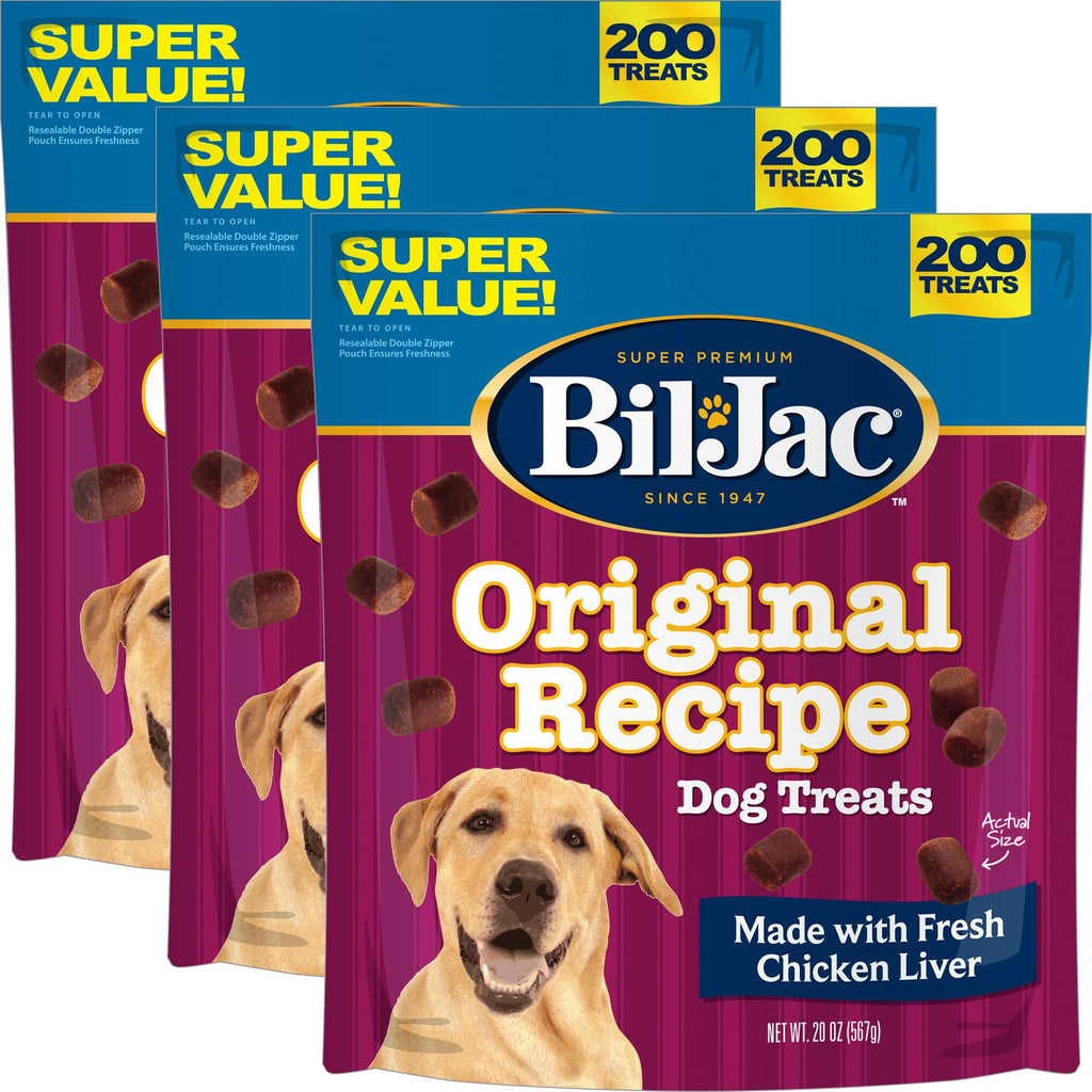 Chicken Liver Flavor Soft Training Dog Treats 20oz 3-Pack B78439