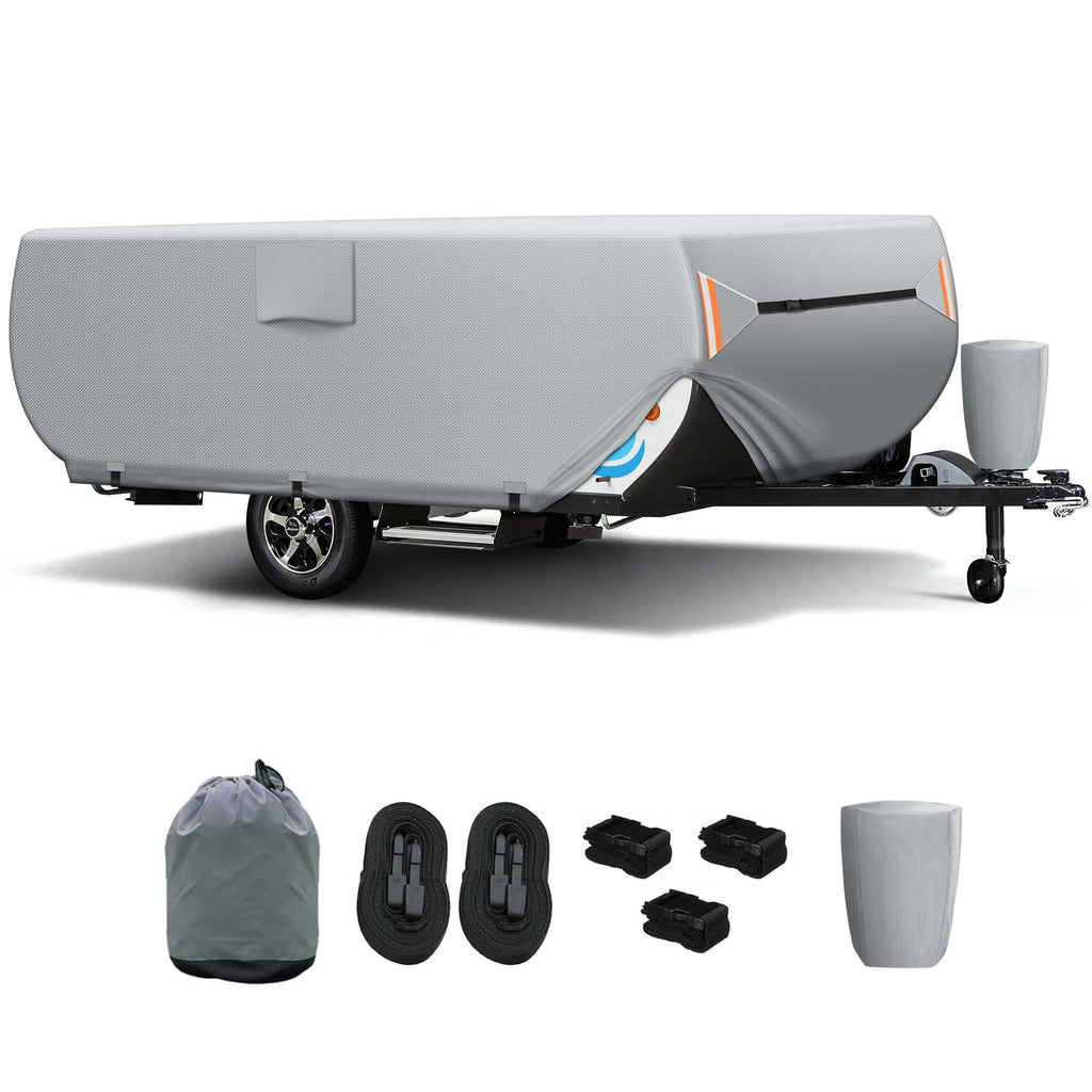 7 Layers Ripstop Waterproof Pop Up Camper Cover Fits 14' - 16' Trailers E4765