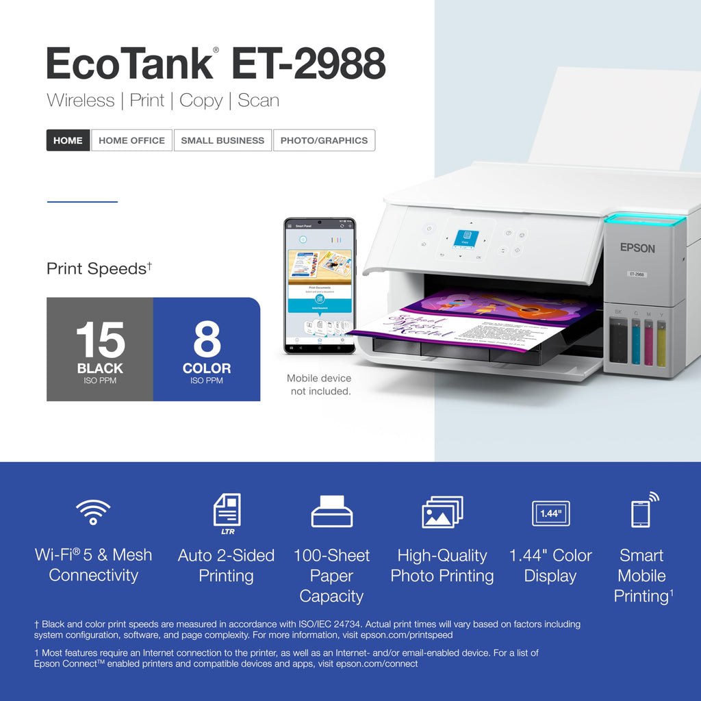Wireless All-in-One Color Supertank Printer H235