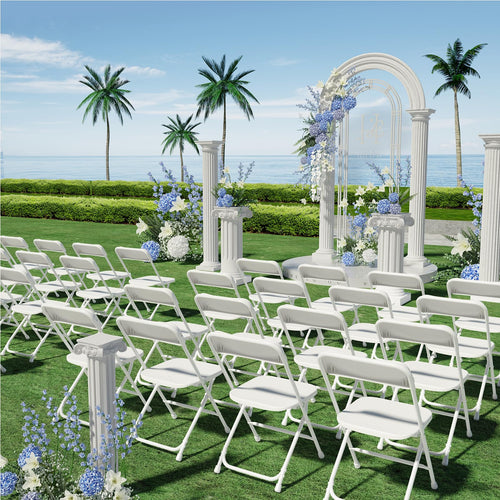 10 Pack Folding Chairs with Steel Frame Q129477