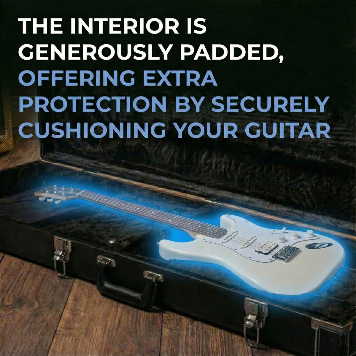 Black Bass Guitar Hard Case with Lock and Key J688598