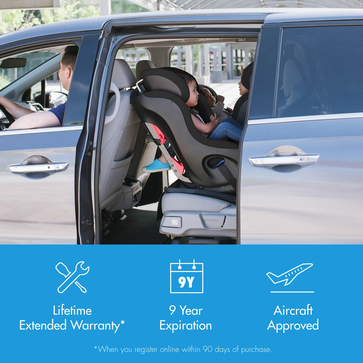 Convertible Car Seat with Anti-Rebound Bar Z54328