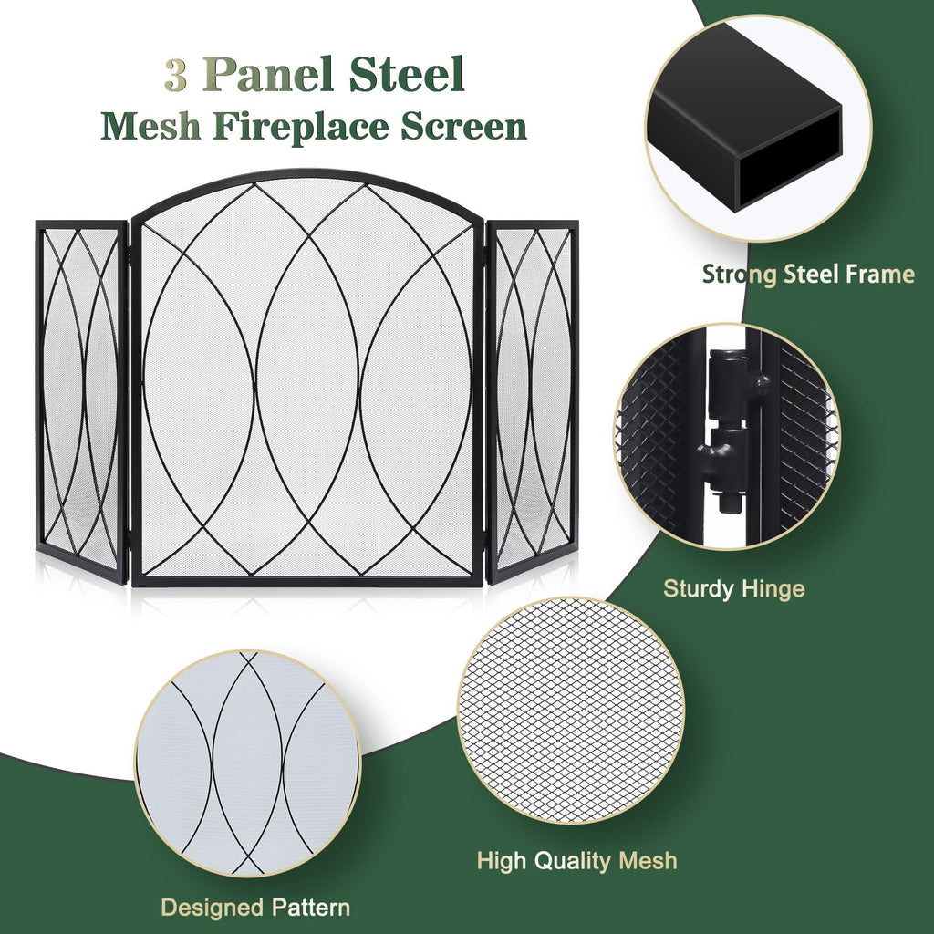 Wrought Iron Fireplace Screen Z464
