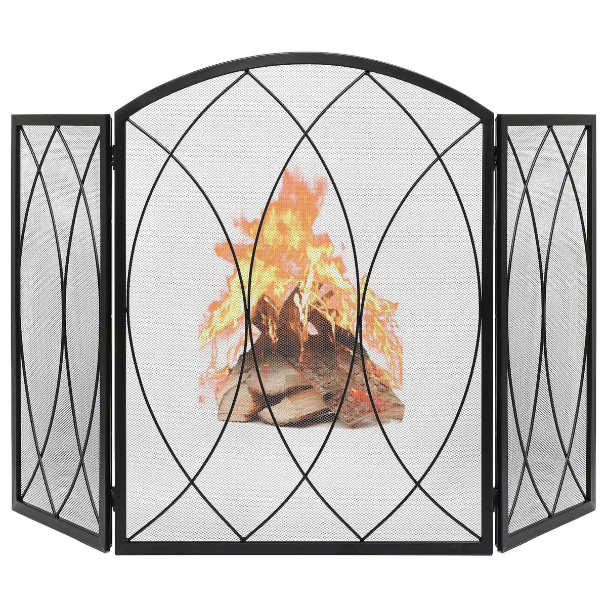 Wrought Iron Fireplace Screen Z464
