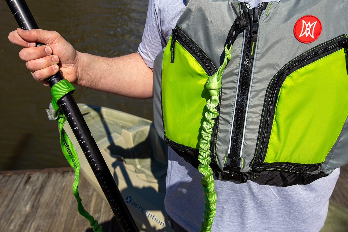 Paddle & Rod Leash Green One Size H509