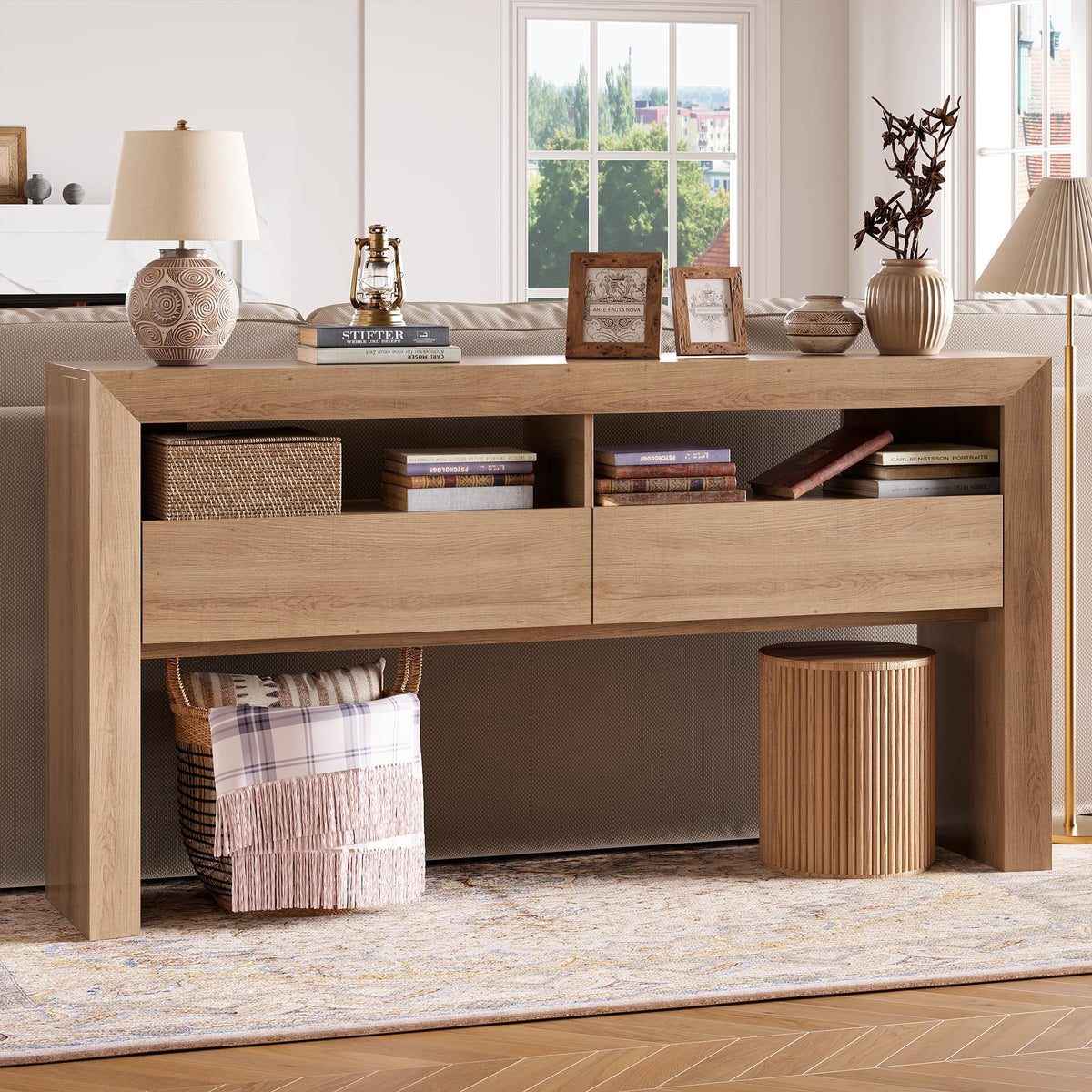 63" Console Table with 2 Drawers I2694