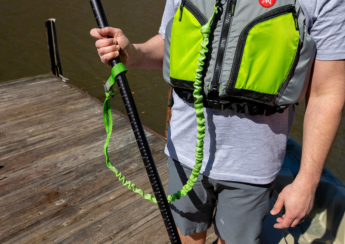 Paddle & Rod Leash Green One Size H509