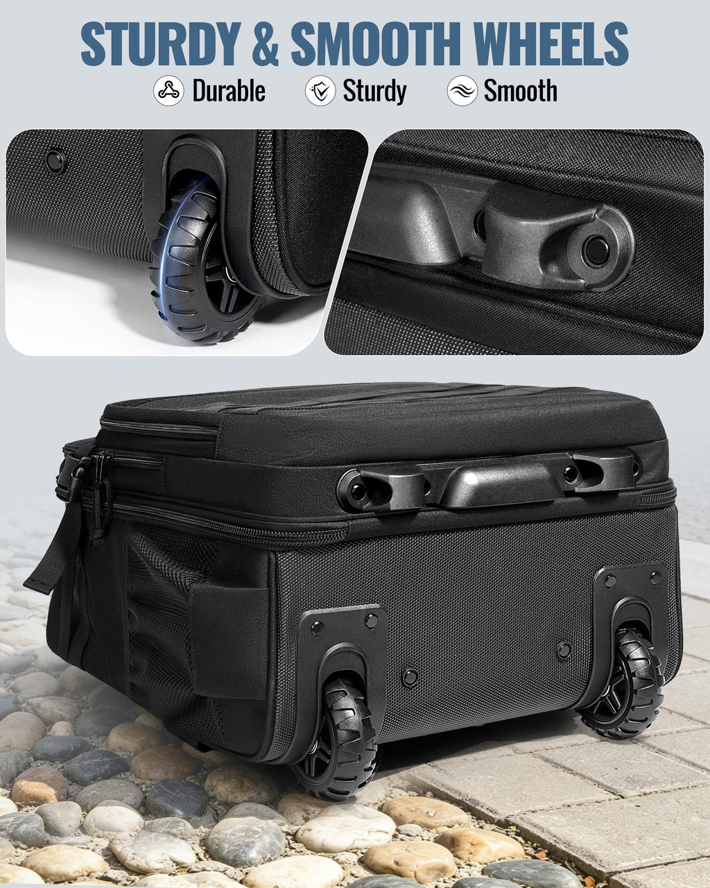 17 Inch Rolling Tactical Laptop Backpack with Wheels M12016
