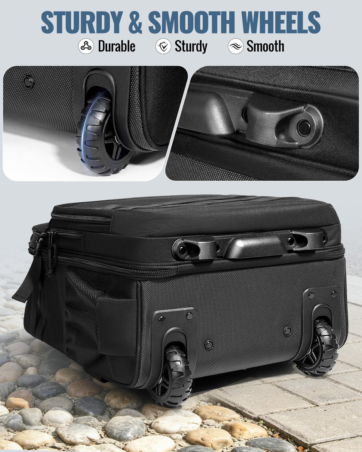 17 Inch Rolling Tactical Laptop Backpack with Wheels M12016