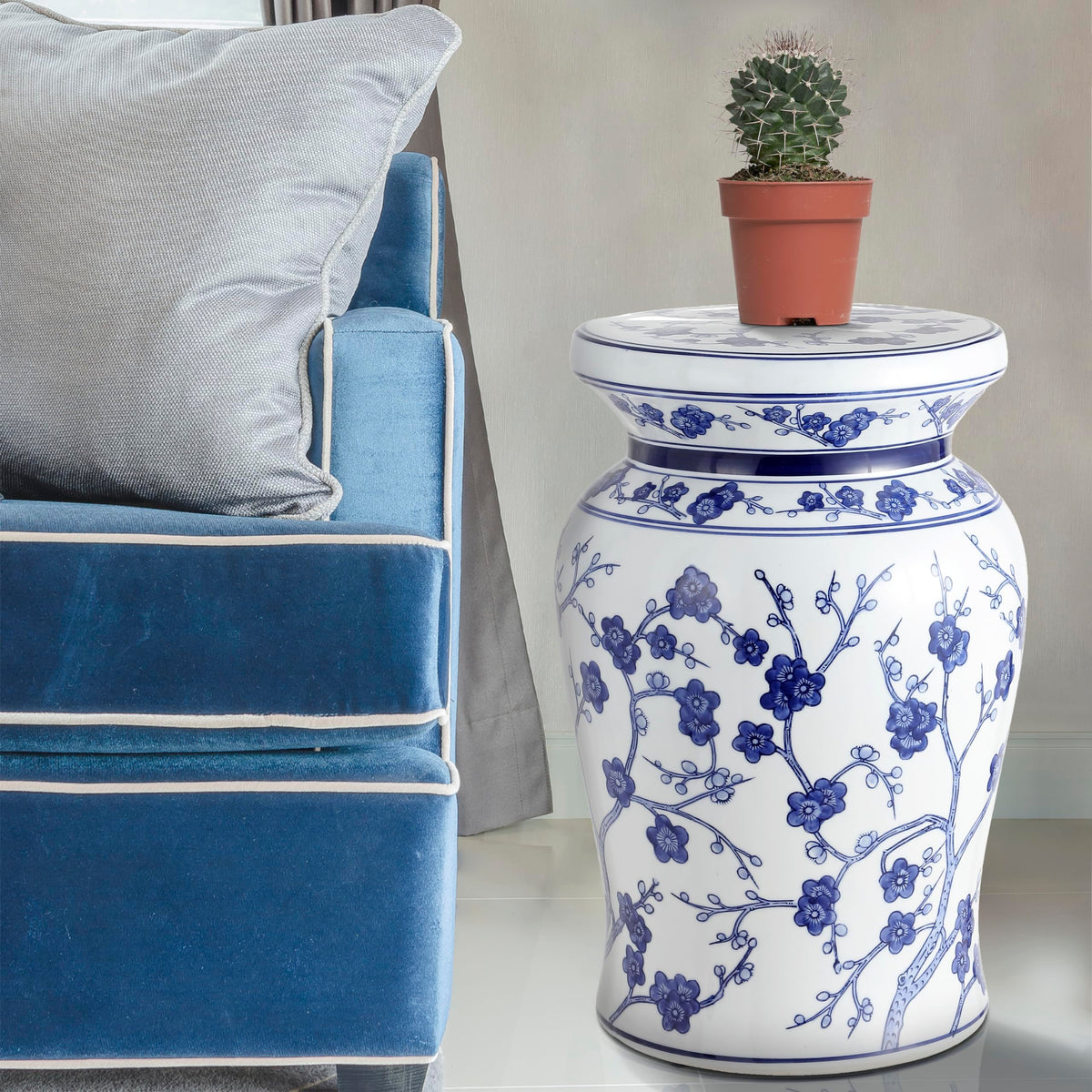 Ceramic Garden Stool Side Table N39170